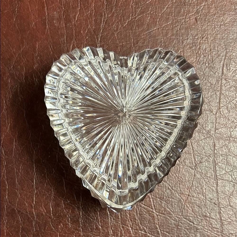 Waterford heart-shaped trinket box